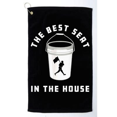 Baseball Bucket Baseball Lovers The Best Seat In The House Golf Towel