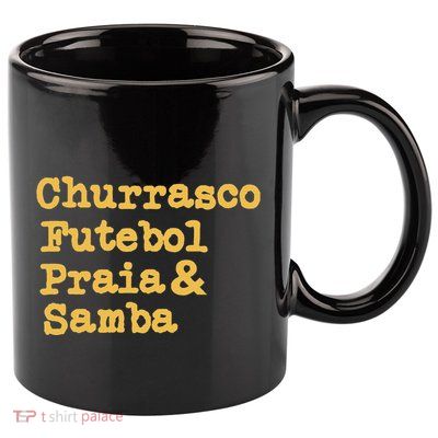 Brazilian Bbq Barbecue Brazil Brasil Churrasco Futebol Samba 11oz C Handle Ceramic Mug