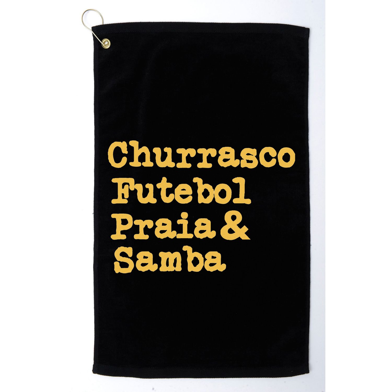 Brazilian Bbq Barbecue Brazil Brasil Churrasco Futebol Samba Golf Towel