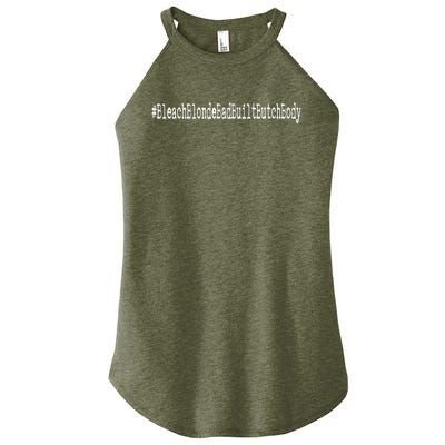 Bleach Blonde Bad Built Butch Body Women's Perfect Tri Rocker Tank