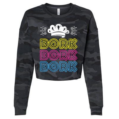 Bork Bork Bork Funny Swedish Chef Cropped Pullover Crew