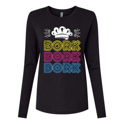 Bork Bork Bork Funny Swedish Chef Womens Cotton Relaxed Long Sleeve T-Shirt