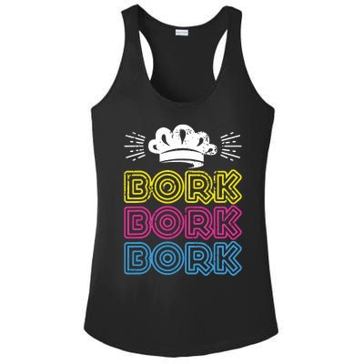 Bork Bork Bork Funny Swedish Chef Ladies PosiCharge Competitor Racerback Tank