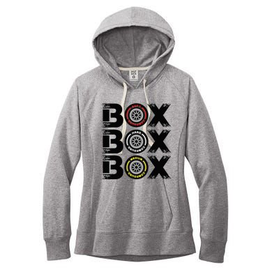 Box Box Box F1 Tyre Compound V2 Design Car Lover Women's Fleece Hoodie