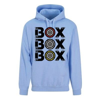 Box Box Box F1 Tyre Compound V2 Design Car Lover Unisex Surf Hoodie