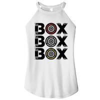 Box Box Box F1 Tyre Compound V2 Design Car Lover Women’s Perfect Tri Rocker Tank