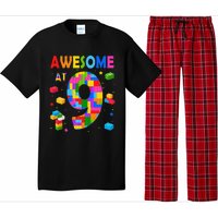 Building Blocks Bricks Awesome At 9 Years Old Birthday Pajama Set