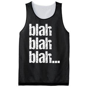 Blah Blah Blah Bla Bla Bla Mesh Reversible Basketball Jersey Tank