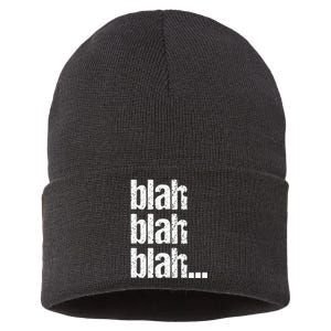 Blah Blah Blah Bla Bla Bla Sustainable Knit Beanie