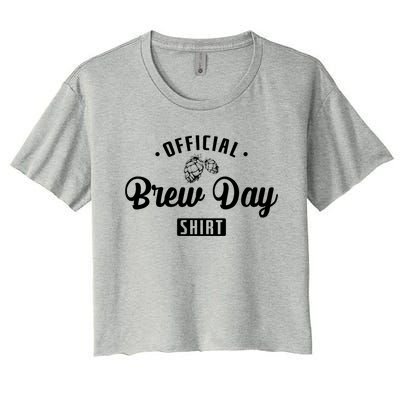 Brew Beer Brew Day Gift Women's Crop Top Tee