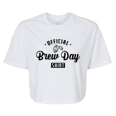 Brew Beer Brew Day Gift Bella+Canvas Jersey Crop Tee