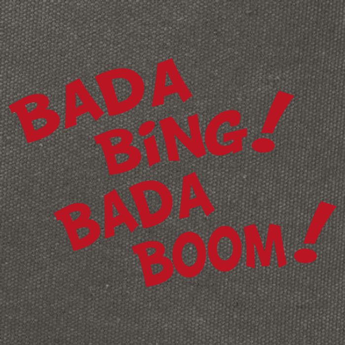 Bada Bing Bada Boom Cotton Canvas Backpack