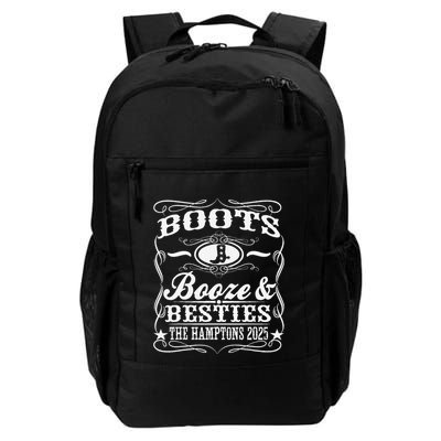 Boots Booze Besties Hamptons 2025 Whiskey Theme Backpack