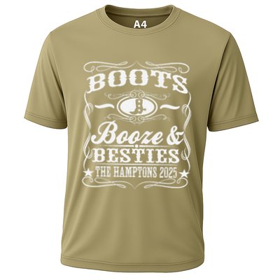Boots Booze Besties Hamptons 2025 Whiskey Theme Performance Shirt