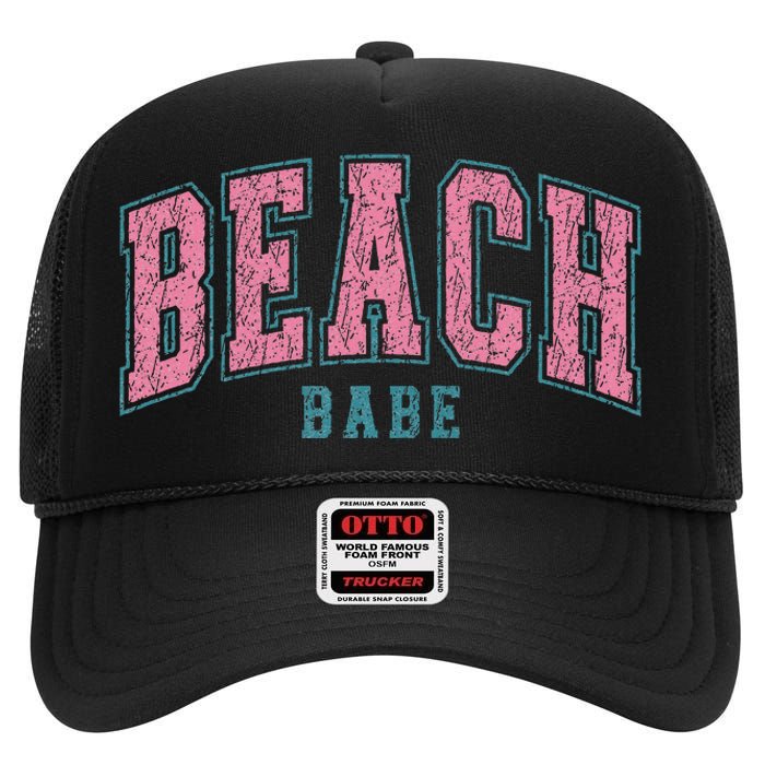 Beach Babe High Crown Mesh Back Trucker Hat