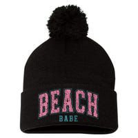 Beach Babe Pom Pom 12in Knit Beanie