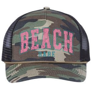 Beach Babe Retro Rope Trucker Hat Cap