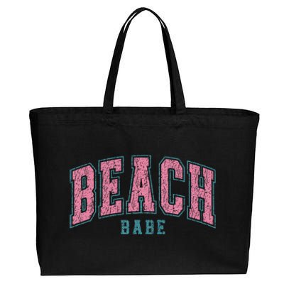 Beach Babe Cotton Canvas Jumbo Tote