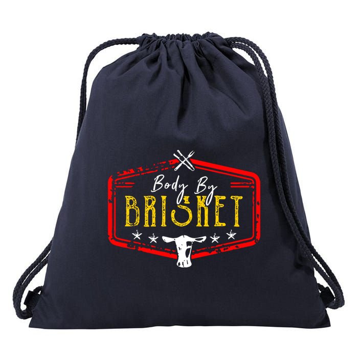 Body By Brisket Drawstring Bag
