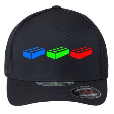 Building Blocks Bricks Master Builder Engineer Construction Flexfit Unipanel Trucker Cap