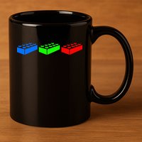 Building Blocks Bricks Master Builder Engineer Construction 11oz C Handle Ceramic Mug