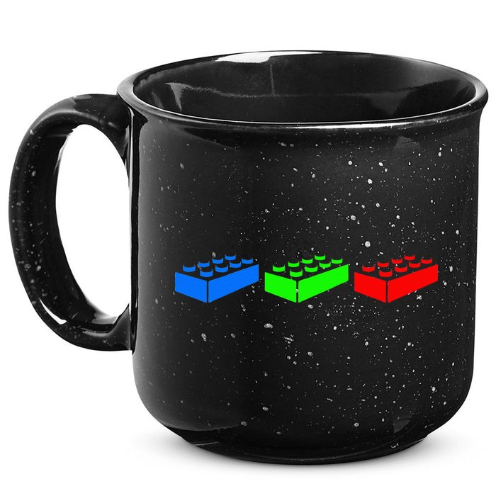 Building Blocks Bricks Master Builder Engineer Construction 15oz Campfire Ceramic Mug