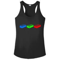 Building Blocks Bricks Master Builder Engineer Construction Ladies PosiCharge Competitor Racerback Tank