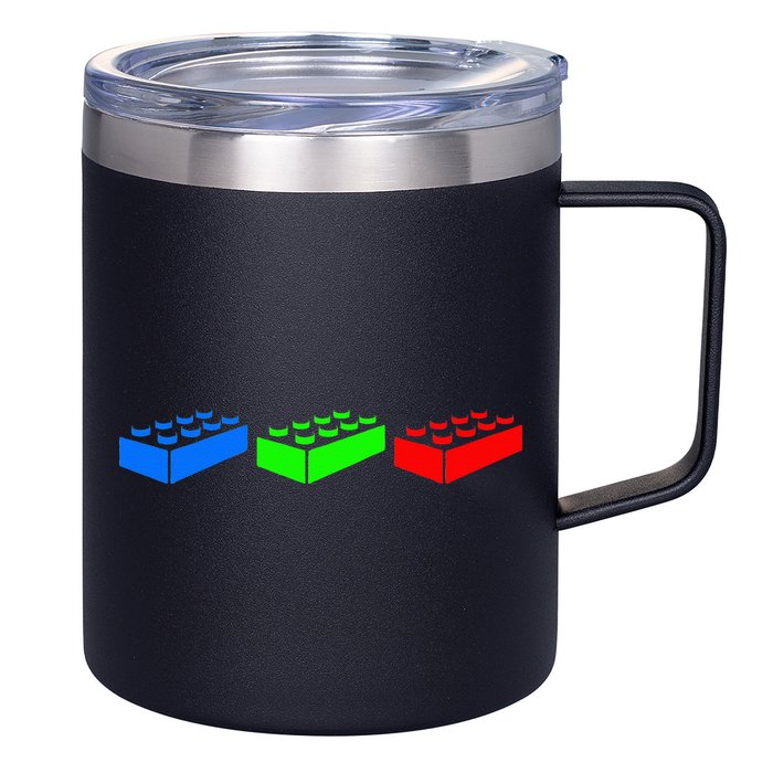 Building Blocks Bricks Master Builder Engineer Construction 12oz Stainless Steel Coffee Mug