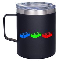 Building Blocks Bricks Master Builder Engineer Construction 12oz Stainless Steel Coffee Mug