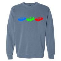 Building Blocks Bricks Master Builder Engineer Construction Garment-Dyed Sweatshirt