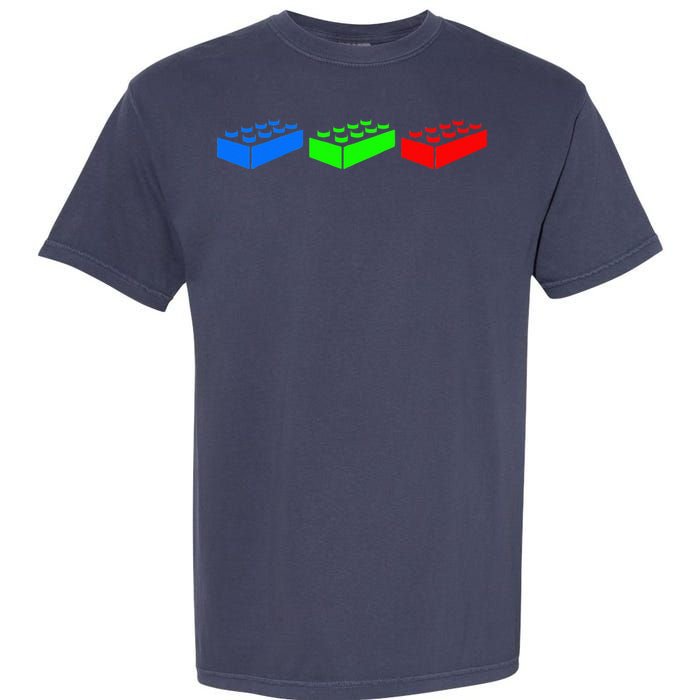 Building Blocks Bricks Master Builder Engineer Construction Garment-Dyed Heavyweight T-Shirt