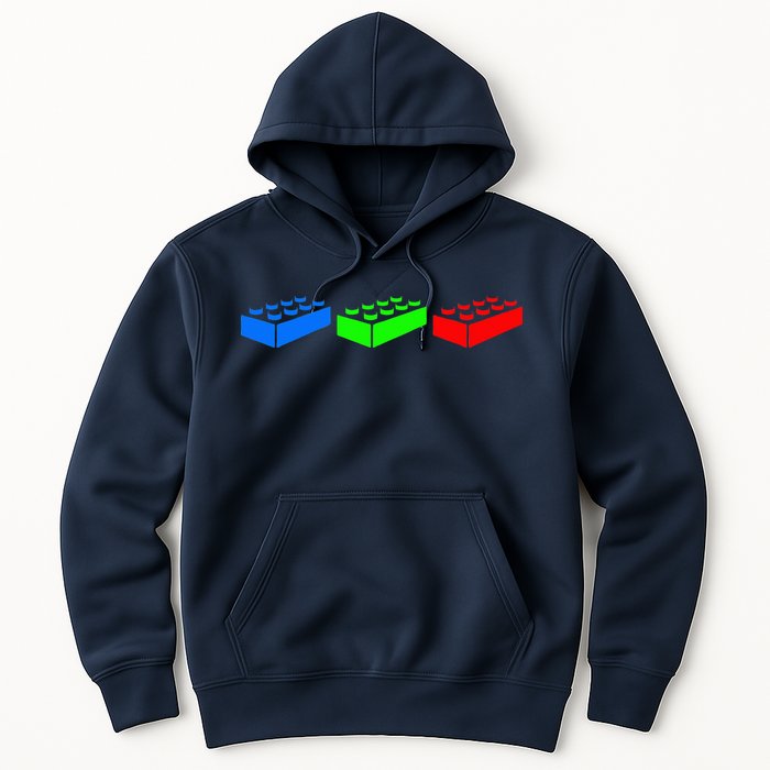Building Blocks Bricks Master Builder Engineer Construction Hoodie