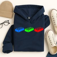 Building Blocks Bricks Master Builder Engineer Construction Hoodie