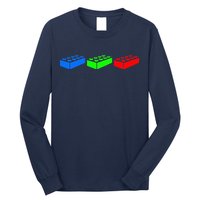Building Blocks Bricks Master Builder Engineer Construction Long Sleeve Shirt
