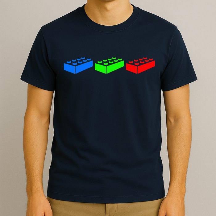 Building Blocks Bricks Master Builder Engineer Construction T-Shirt