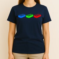 Building Blocks Bricks Master Builder Engineer Construction T-Shirt