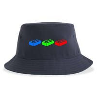 Building Blocks Bricks Master Builder Engineer Construction Sustainable Bucket Hat