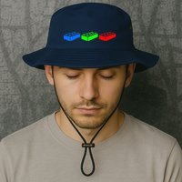 Building Blocks Bricks Master Builder Engineer Construction Bucket Hat