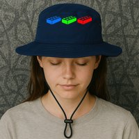 Building Blocks Bricks Master Builder Engineer Construction Bucket Hat