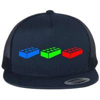 Building Blocks Bricks Master Builder Engineer Construction Flatbill Hat
