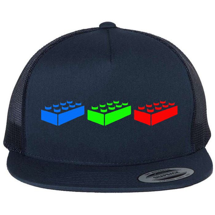 Building Blocks Bricks Master Builder Engineer Construction Flatbill Hat