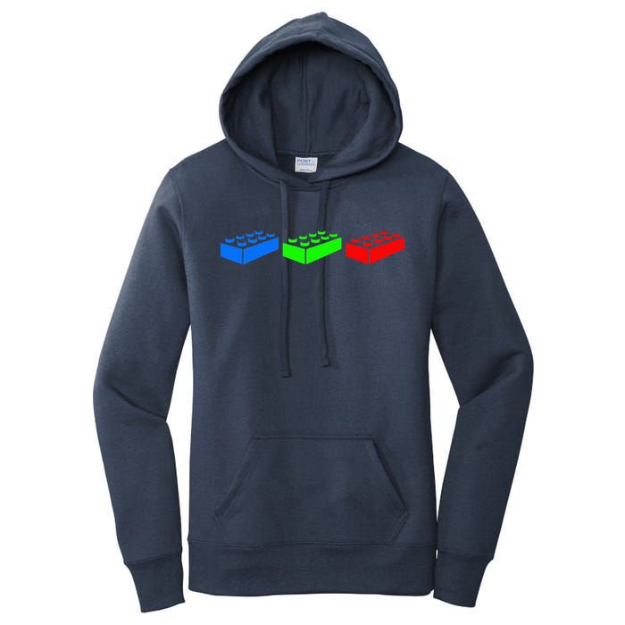 Building Blocks Bricks Master Builder Engineer Construction Women's Pullover Hoodie
