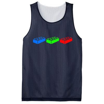 Building Blocks Bricks Master Builder Engineer Construction Mesh Reversible Basketball Jersey Tank