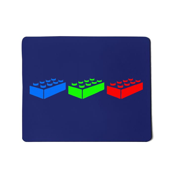Building Blocks Bricks Master Builder Engineer Construction Mousepad