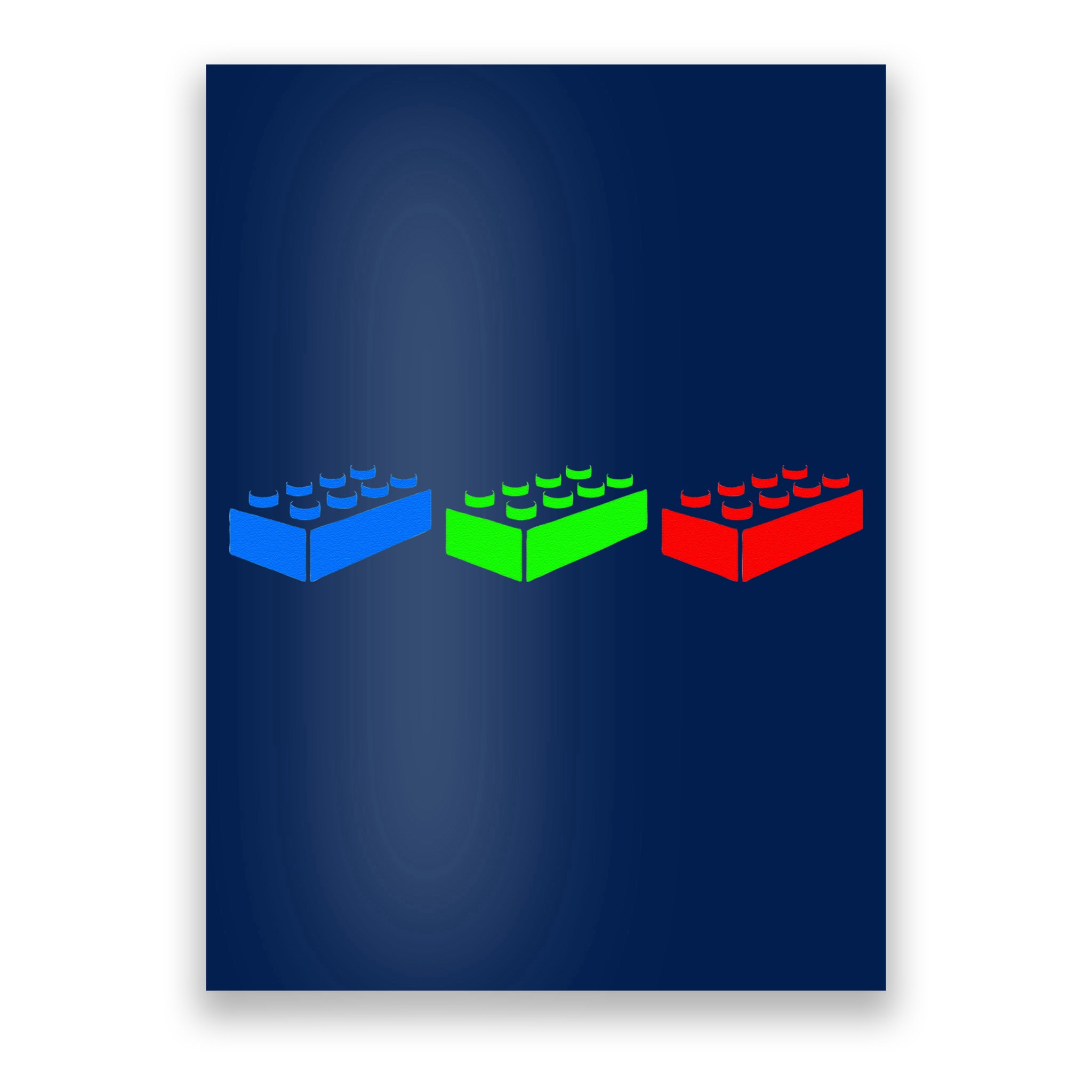 Building Blocks Bricks Master Builder Engineer Construction Poster