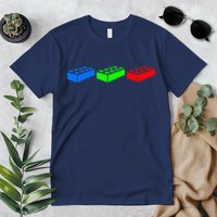 Building Blocks Bricks Master Builder Engineer Construction Premium T-Shirt