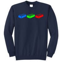 Building Blocks Bricks Master Builder Engineer Construction Tall Sweatshirt