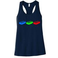 Building Blocks Bricks Master Builder Engineer Construction Womens Tank Top