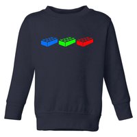 Building Blocks Bricks Master Builder Engineer Construction Toddler Sweatshirt