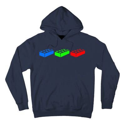 Building Blocks Bricks Master Builder Engineer Construction Tall Hoodie